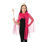 P'tit Clown - 24344 - Set princesse - rose - enfant - taille unique - Carnaval, Anniversaire, Spectacle, Fête Costumée