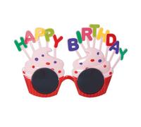 P'TIT CLOWN - 24390 - Lunettes "Happy Birthday" - Lunettes fantaisies sans correction - Accessoire fête, anniversaire, déguisement - Plastique - Multicolore