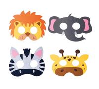 P'TIT CLOWN - 24500 - Loup feutrine animaux - enfant - modèle aléatoire