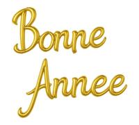 P'TIT CLOWN - 24509 - Ballon aluminium Bonne Annee - or