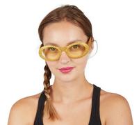 P'TIT CLOWN - 24581 - Lunette Paillettes Fantaisie - Accessoire de Déguisement - Parfait pour Carnaval, Fêtes à Thèmes, Festivals, Soirées Costumées - Coloris Aléatoire - Vendu à l'Unité - Plastique