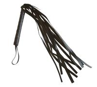 P'TIT Clown - 25530 - Fouet, Martinet - Simili Cuir - Accessoire de Déguisement - Parfait pour Carnaval, Fêtes à Thèmes, Soirées Costumées, Halloween, Cosplay, Manga - 65cm - Noir