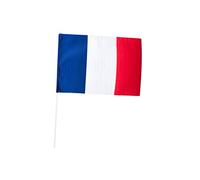 Drapeau France sur tige de 30cm x 40cm (x1) REF/29730 Tricolore: bleu, blanc et rouge ptit clown