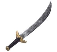 P'TIT Clown - 32564 - Sabre Courbé Oriental - Prince Orient, Calife, Emir - Accessoire de Déguisement - pour Carnaval, Fêtes à Thèmes, Halloween, Cosplay, Manga, Soirées Costumées - 45 cm - Plastique