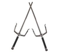 P'TIT Clown - 32565 - Lot de 2 Epées Saï Ninja - Accessoire de Déguisement Arts Martiaux, Kung Fu - pour Carnaval, Fêtes à Thèmes, Halloween, Cosplay, Manga, Soirées Costumées - 30 cm - Plastique