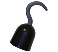 P'TIT CLOWN - 36160 - Crochet de Pirate - Pirate Hook - Accessoire de Déguisement - Parfait pour Carnaval, Halloween, Fêtes à Thèmes, Soirées Costumées - Noir, 20 x 9 cm - Plastique - Taille unique