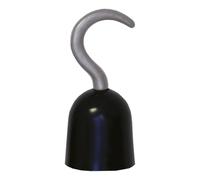 P'TIT CLOWN - 36160 - Crochet de Pirate - Pirate Hook - Accessoire de Déguisement - Parfait pour Carnaval, Halloween, Fêtes à Thèmes, Soirées Costumées - Noir, 20 x 9 cm - Plastique - Taille unique