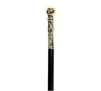 P'TIT CLOWN - 38800 - Canne avec Pommeau Décoré - King's Cane - Accessoire de Déguisement Roi, Marquis, Prince - Carnaval, Fêtes à Thèmes, Halloween, Médiéval, Cosplay, Nouvel an - 92 cm - Or