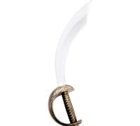 P'TIT Clown - 39930 - Faux Sabre de Pirate - Épée Factice - Adute, Enfant - Accessoire Déguisement Carnaval, Fêtes à Thèmes, Halloween, Cosplay, Manga, Soirées Costumées - 45 cm - Plastique