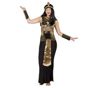 P'tit Clown - 44182 - Déguisement Égyptienne Femme - Costume pour Adulte - Parfait pour Carnaval, Fêtes Costumées et Évènements à Thème - Polyester - Noir - Taille L/XL