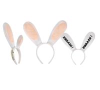 P'TIT CLOWN - 44436 - Serre-tête Lapins Crétins - Raving Rabbids Heaband - Licence Officielle - Accessoire de Déguisement - Pour Carnaval, Fêtes à Thèmes, Soirées Costumées, EVG, EVJF, Anniversaire