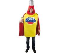 P'tit Clown 46052 - Costume Adulte Super Pastis - Taille Unique Jaune G