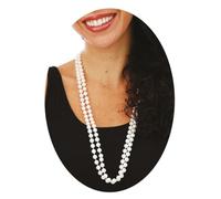 P'TIT CLOWN - 50106 - Collier Sautoir Fausses Perles - Accessoire de Déguisement - Charleston, Flapper, Années 20 - Pour Carnaval, Halloween, Nouvel An, St Sylvestre, Fêtes à Thèmes - Longueur 1,60 m