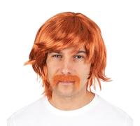Perruque Et Moustache Bobby - Roux - Roux