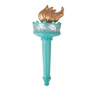P'TIT Clown - 54029 - Torche Statue de la Liberté, Flamme, Flambeau - Accessoire de Déguisement - Carnaval, Soirées à Thèmes, JO, Halloween, Nouvel an, Anniversaire - Plastique - 30 cm