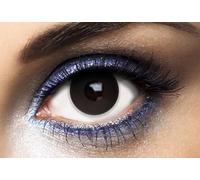 P'TIT CLOWN - 55513 - Lentilles de Contact Noir (sans correction) - Journalières - Parfaites pour Compléter votre Déguisement pour Halloween, Carnaval et autres Fêtes Costumées - ∅ 14.2 mm
