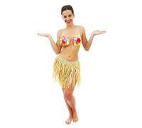 P'tit Clown - 57010 Soutien-Gorge Hawaïen en Fleurs - Collier Hawaïen - Idéal pour Une soirée déguisée, Carnavals, Célébrations - 16x16 cm - Multicolore