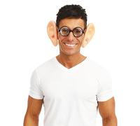 P'TIT Clown - 69440 - Fausses Oreilles - Accessoire de Déguisement Humoristique, Humour - Neuneu, Géant - Parfait pour Carnaval, Fêtes à Thèmes - Beige, 15 x 9 cm - Unisexe - Plastique