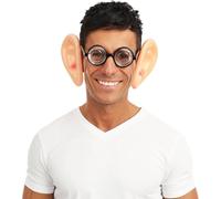 P'TIT Clown - 69440 - Fausses Oreilles - Accessoire de Déguisement Humoristique, Humour - Neuneu, Géant - Parfait pour Carnaval, Fêtes à Thèmes - Beige, 15 x 9 cm - Unisexe - Plastique