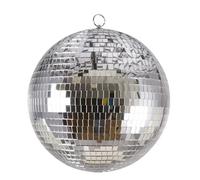 Boule à facettes - Décoration - Fête - A suspendre - 30cm diamètre - Argent Argent