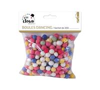 P'tit Clown - 71502 - Boules à Sarbacane en Papier Multicolores - Blowpipe Balls - Accessoire de Fête Amusant pour Jeux et Animations - Parfait pour Carnaval, Nouvel an, Saint Sylvestre - Lot de 200
