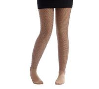 P'TIT CLOWN - 74770 - Collant Fantaisie Femme - Effet Jambes Poilues - Couleur Chair - Accessoire Humour pour Déguisement Carnaval, Halloween et Soirées à Thème - Taille unique