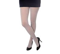 P'tit Clown - 74813 - Collant Opaque Femme - Argent - Taille Unique - Accessoire Déguisement - Halloween - Carnaval - Fête à Thème - Fantaisie
