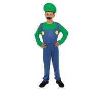 P'tit Clown - 77107 - Costume plombier - enfant - bleu, vert - 10/12 ans