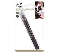 P'TIT Clown - 84300 - Crayon Maquillage Gras - Noir - 3 g - Make-up - Adulte - Peinture Visage - Lavable - Non Toxique - Halloween, Carnaval, Anniversaire, Cosplay, Kermesse, Festif