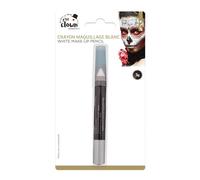 P'TIT CLOWN - 84302 - Crayon Maquillage Gras - Blanc - 3 g - Make-up - Enfant - Adulte - Peinture Visage - Lavable - Non Toxique - Halloween, Carnaval, Anniversaire, Cosplay, Kermesse, Festif