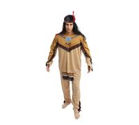 P'TIT CLOWN - 86760 - Déguisement adulte d'Indien - Taille S/M, unisexe, luxe - Costume facile à porter, réaliste et de bonne qualité