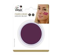 P'TIT CLOWN - 91020 - Fard Gras Violet - 10 g - Ø 6,5 cm - Pallete de Maquillage Déguisement Adulte - Make-up - Peinture Visage - Lavable - Non Toxique - Carnaval, Halloween, Anniversaire, Cosplay