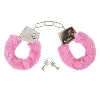 P'tit Clown - 91290 - Menottes avec Fourrure - Clés Fournies - Idéales pour EVJF, EVG, Saint Valentin - Parfaites pour Ajouter Une Touche de Fun et de Folie à Votre Évènement - Rose