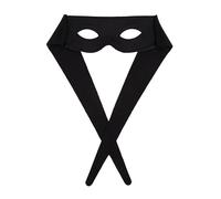 PTIT CLOWN - 91810 - Loup, Masque Bandit, Héros, Justicier - Black Mask - Accessoire de Déguisement - Pour Carnaval, Fêtes à Thèmes, Soirées Costumées, Nouvel An, Cosplay, Anniversaire - Adulte