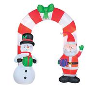 P'TIT CLOWN - 91974 - Arche de Noël Gonflable et Lumineuse - Usage intérieur et Extérieur - Christmas Arch - Inflatable and Luminous - Parfait pour Une Décoration Réussie - 5 LEDs - H: 2,40 m