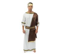 P'tit Clown - 99667 - Panoplie premium de costume Grec - Toge + Ceinture + Couronne - Adulte