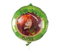 P'tit Clown - Accessoires Déco Robin des Bois™ - Licence Officielle - pour Décoration Anniversaire Enfant, Carnaval, Fêtes Costumées (Ballon Aluminium - Robin - Ø 40 cm)