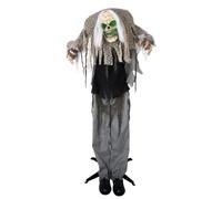 P'tit Clown - Automate Halloween - Animatronique - Animatronics - Décoration Animé, Sonore et Lumineuse - Parfaite pour Une Déco Effrayante - Piles Non incluses (Monstre bossu, 160 cm)