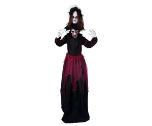 P'TIT CLOWN - Automate Halloween Double Tête - Animatronique Double Tête - Double Headed Animatronics - Sonore et Lumineuse - Piles (4xAA) Non Incluses - 180 cm (Poupée à Double tête, 180 cm)