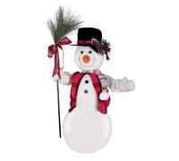 P'tit Clown - Automate Noël - Animatroniques - Animatronics - Décoration Animée et Sonore - pour Christmas - Fonctionne avec Piles (Non incluses) (Bonhomme de Neige, 60 cm)
