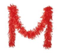 P'tit Clown - Boa Organza - Longueur 180 cm - Unisexe - Accessoire parfait pour Déguisement, Charleston, Années 20, Flapper, Carnaval, Fête costumée (Rouge)