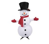 P'TIT CLOWN - Bonhomme de Neige Lumineux Grande Taille - Christmas Lighted Decoration - sur Pieds - Décoration Noël Intérieur et Extérieur - Fonctionne avec Piles (Non Incluses)