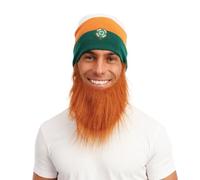 P'TIT CLOWN - Bonnet St Patrick avec Barbe - Accessoires de Déguisement parfait pour les Évènements sur le Thème de l'Irlande - Adulte