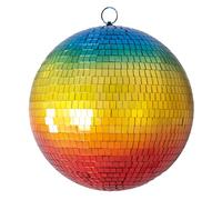 P'tit Clown - Boule à Facettes - Ø 30 cm - Indispensable pour Vos Soirées Disco ! - Polystyrène (Arc-en-Ciel)