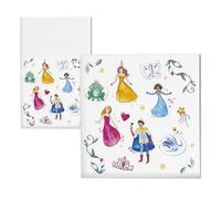 P'tit Clown CAM ET LEON - Accessoires Décoration d’Anniversaire Enfant - Thème Princesses - Assiettes, Gobelets, Serviettes, Confettis, Sachets, Cartes d’Invitation (Serviette x20)