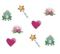 P'tit Clown CAM ET LEON - Accessoires Décoration d’Anniversaire Enfant - Thème Princesses - Assiettes, Gobelets, Serviettes, Confettis, Sachets, Cartes d’Invitation (Confetti de table x40)