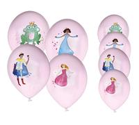 P'tit Clown CAM ET LEON - Accessoires Décoration d’Anniversaire Enfant - Thème Princesses - Assiettes, Gobelets, Serviettes, Confettis, Sachets, Cartes d’Invitation (Ballon - Ø 8 cm - x8)