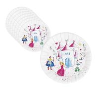 P'tit Clown CAM ET LEON - Accessoires Décoration d’Anniversaire Enfant - Thème Princesses - Assiettes, Gobelets, Serviettes, Confettis, Sachets, Cartes d’Invitation
