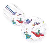 P'tit Clown CAM ET LEON - Accessoires Décoration d’Anniversaire Enfant - Thème Super Héros - Assiettes, Gobelets, Serviettes, Confettis, Sachets, Cartes d’Invitation (Assiette x8)