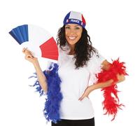 P'TIT CLOWN - Chapeau - Bleu Blanc Rouge - Parfait pour supporter la France lors des Célébrations et Événements Sportifs - Polyester - Plusieurs Modèles (Foulard pour cheveux)